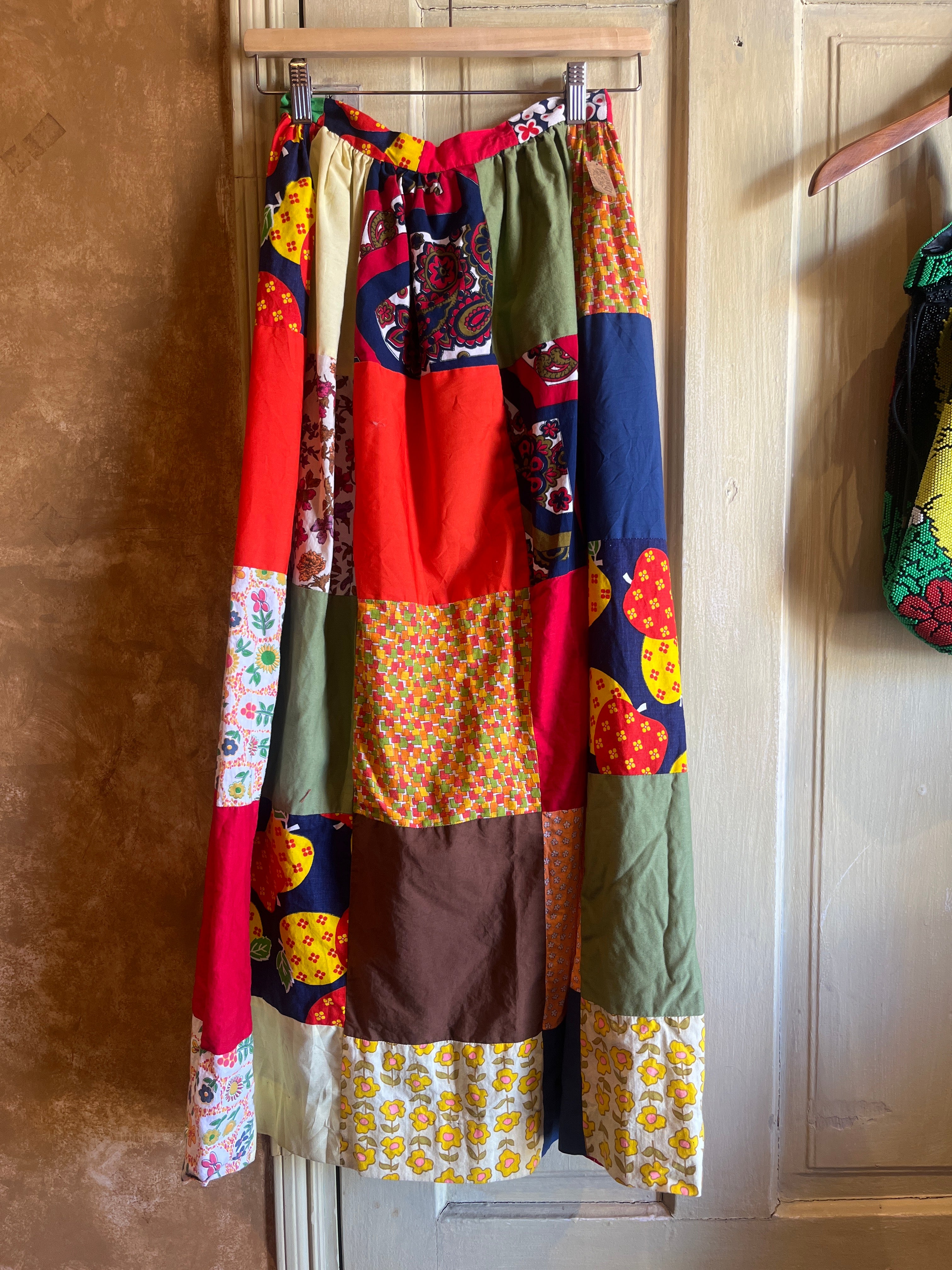 1970s Patchwork Skirt