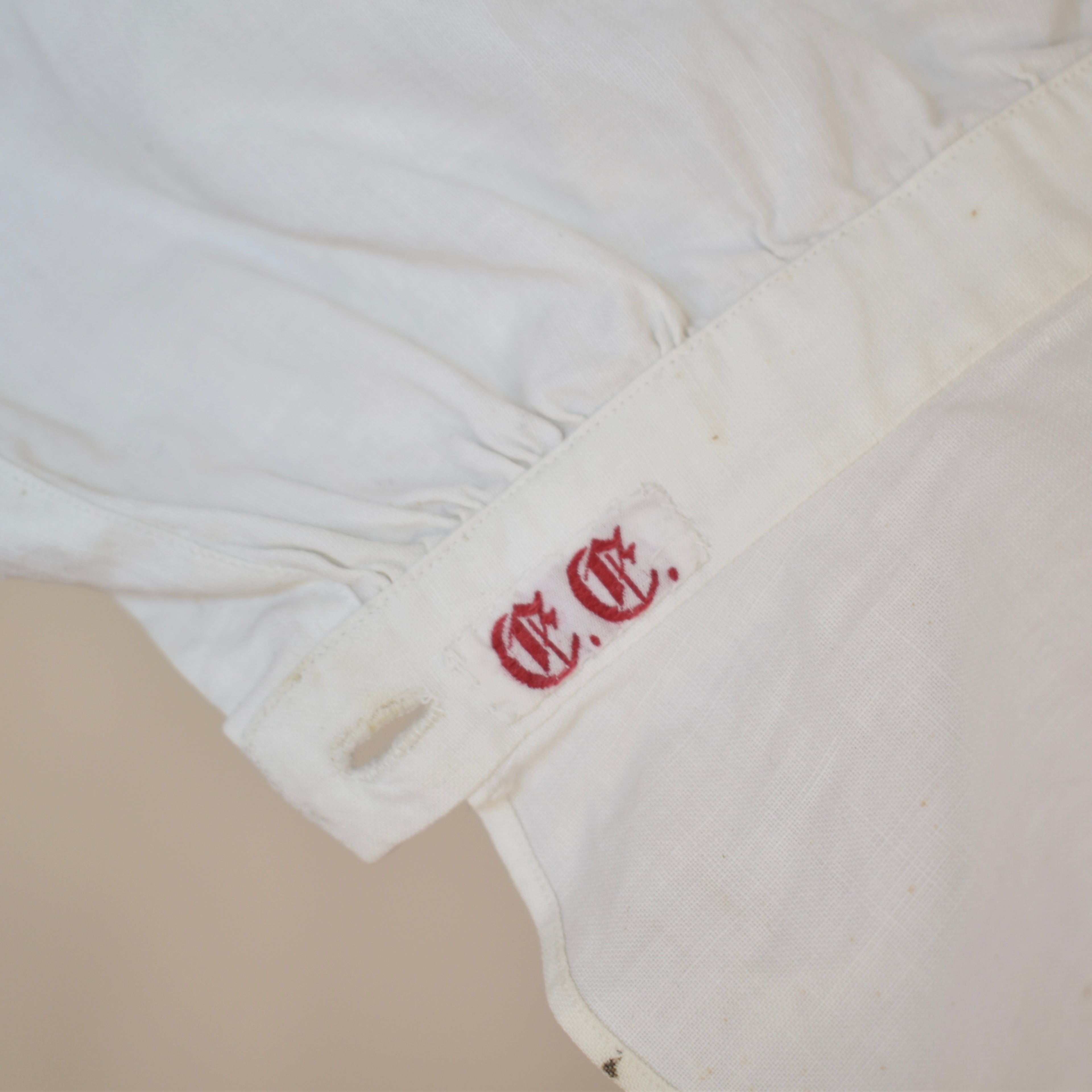 Antique Corset Cover with Detailed Crochet Yoke