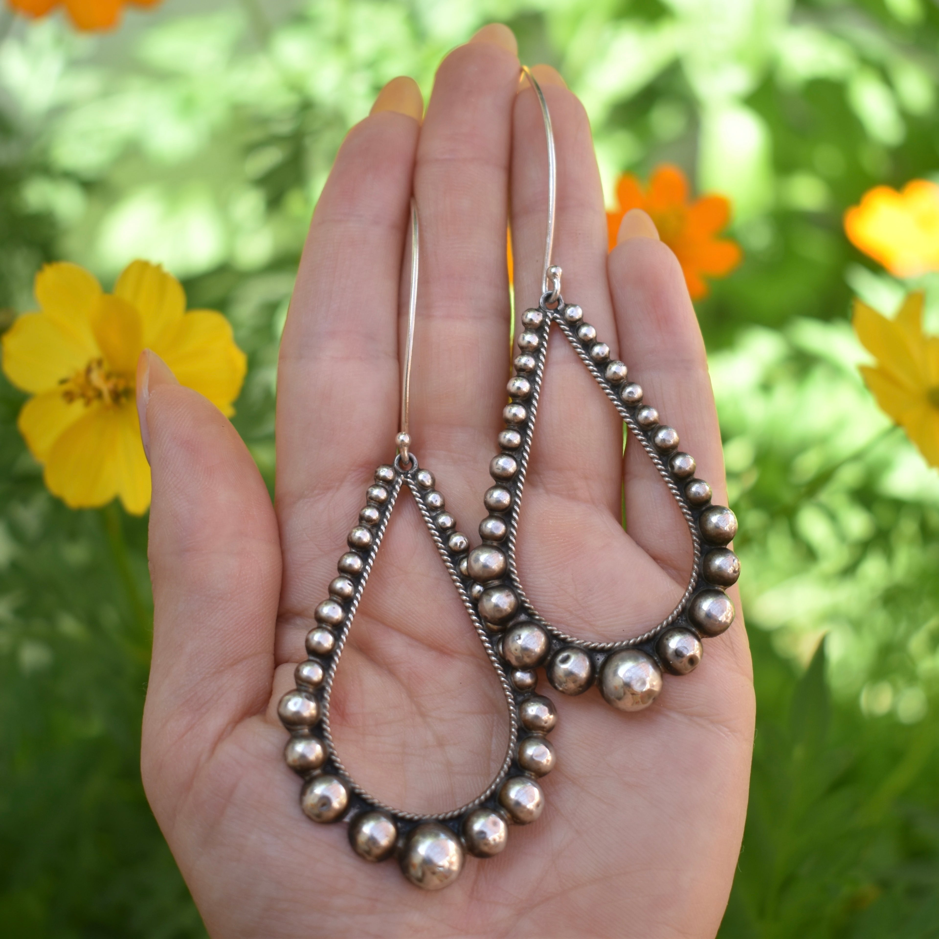 Vintage Taxco Teardrop Earrings