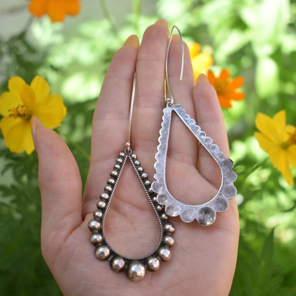 Vintage Taxco Teardrop Earrings