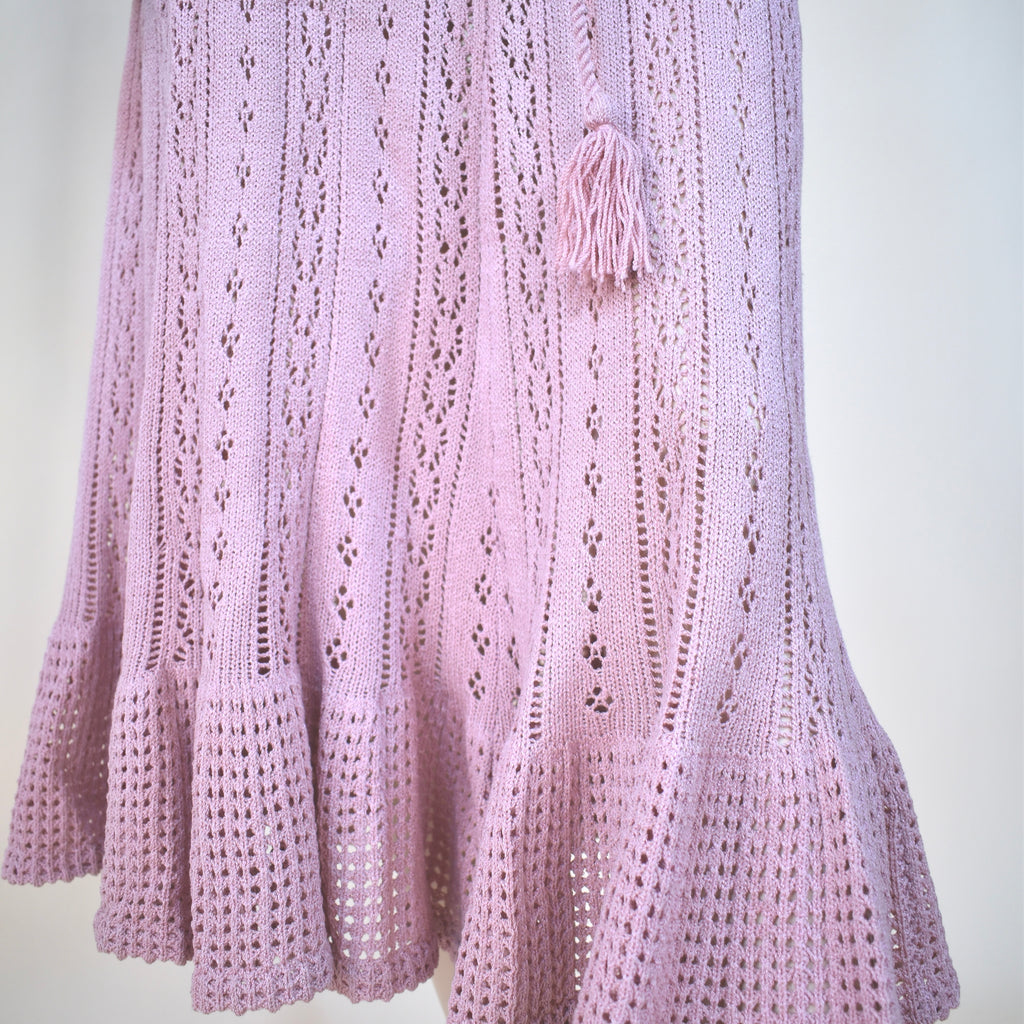 1970s-80s Crochet Skirt and Top Matching Set