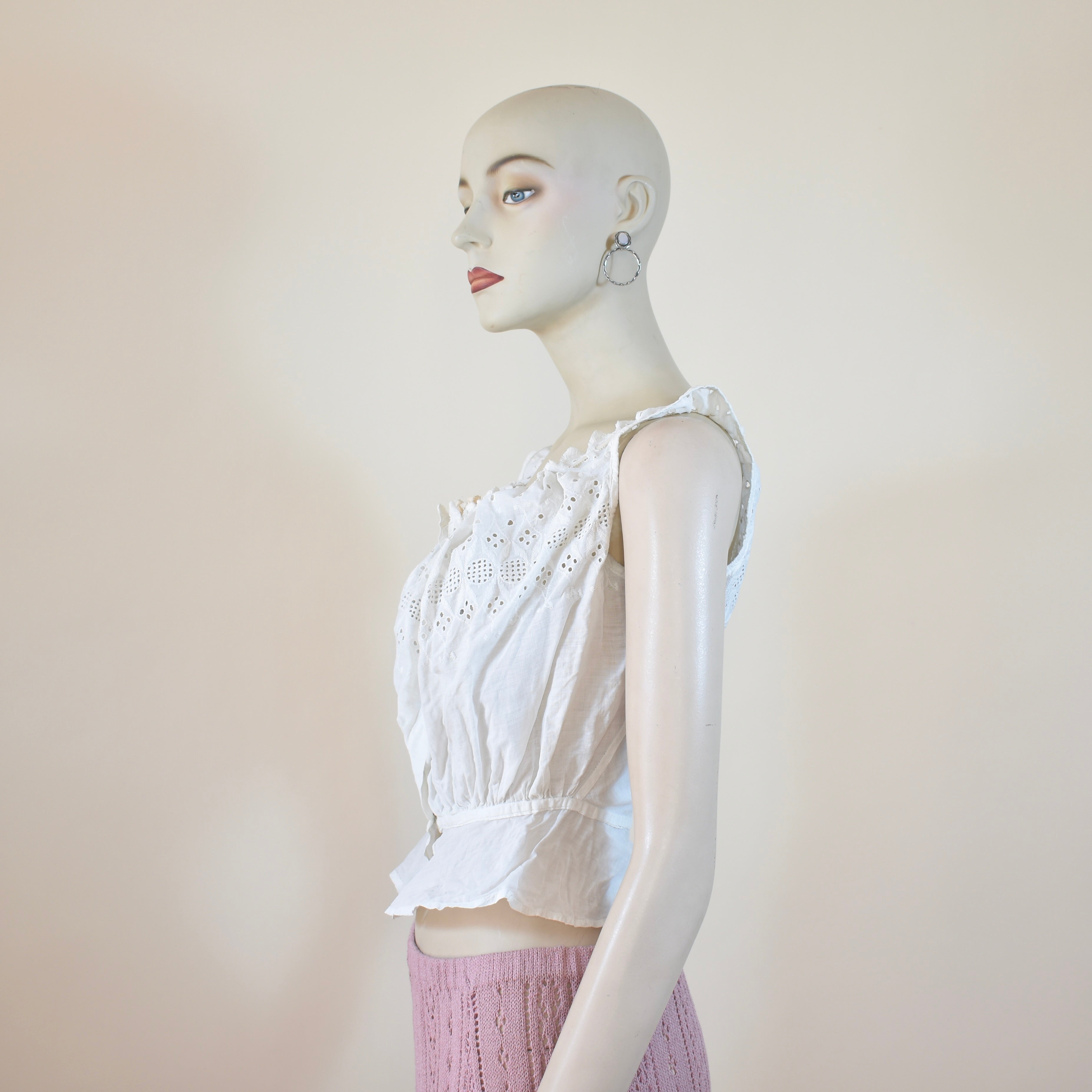 Antique Corset Cover with Eyelet Details