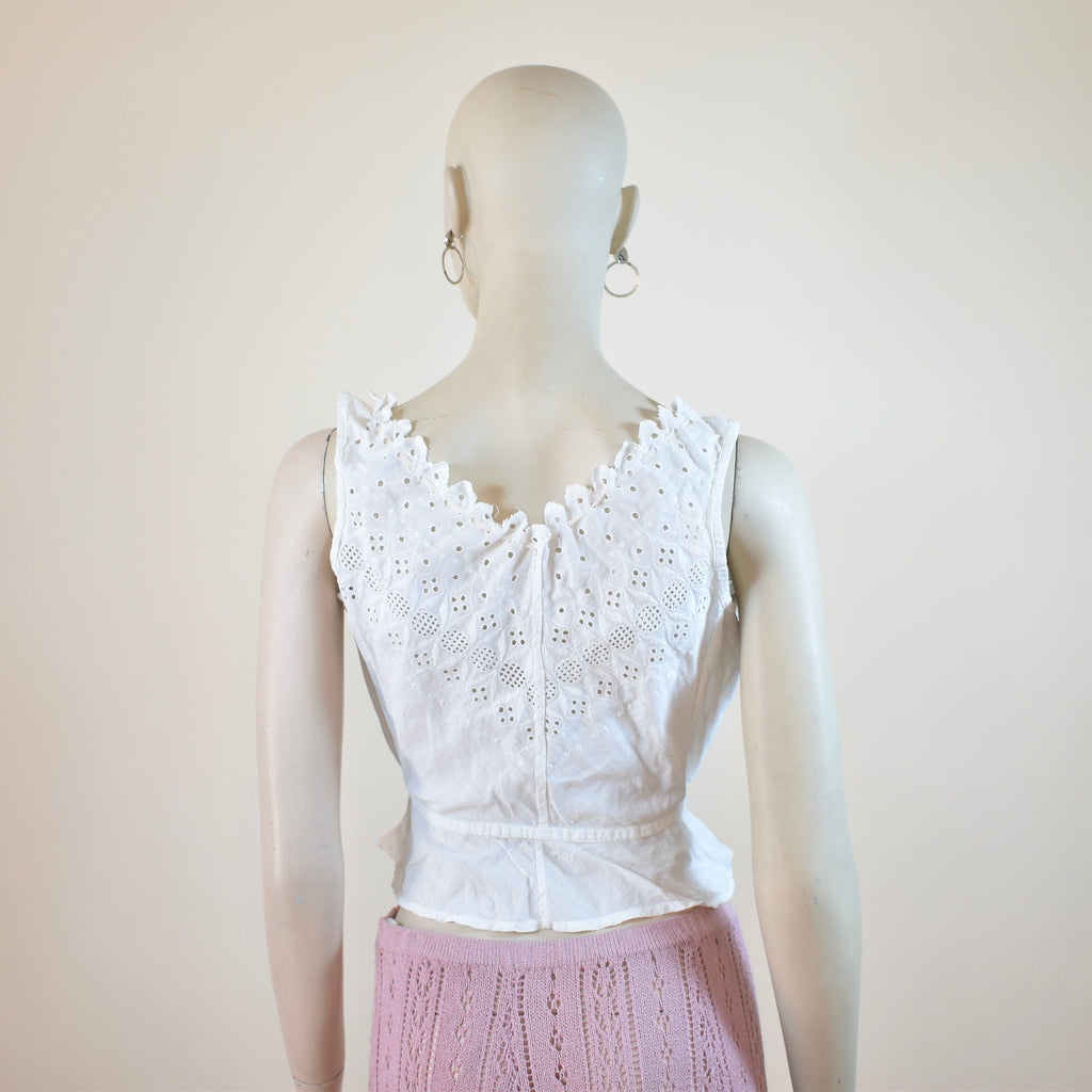 Antique Corset Cover with Eyelet Details