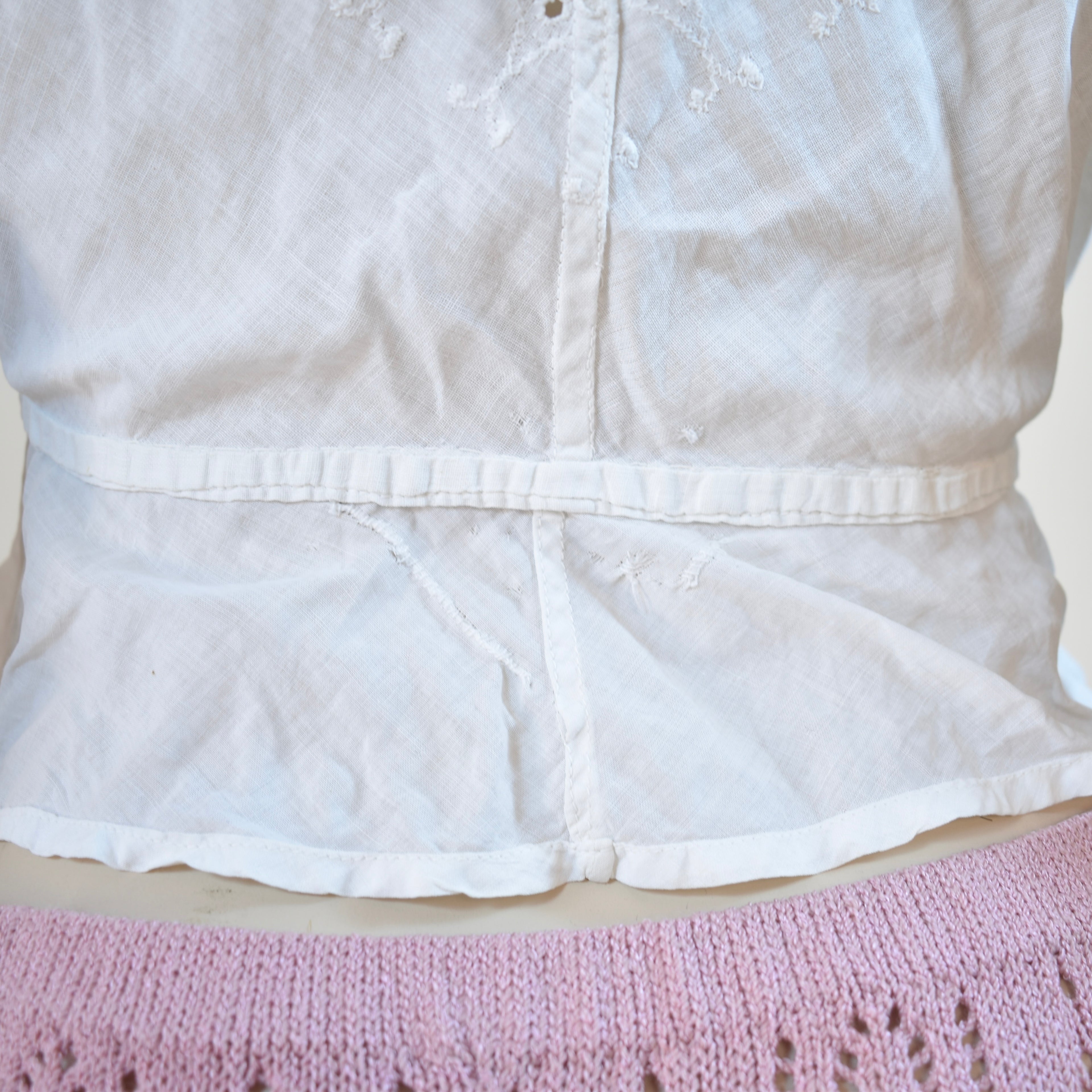 Antique Corset Cover with Eyelet Details