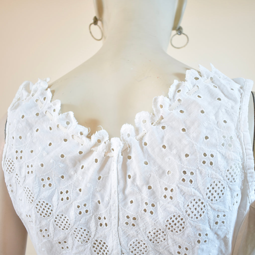 Antique Corset Cover with Eyelet Details