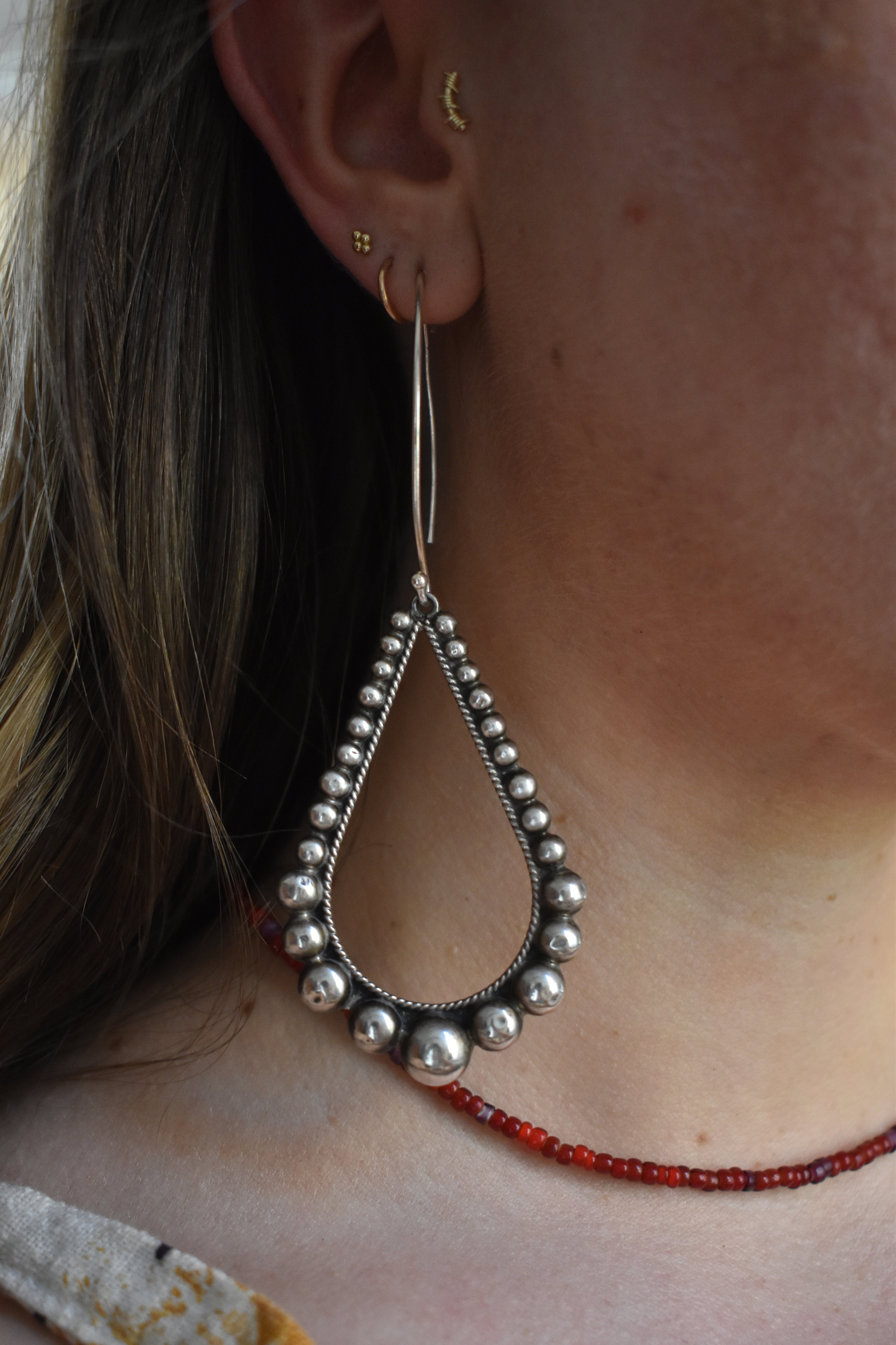 Vintage Taxco Teardrop Earrings