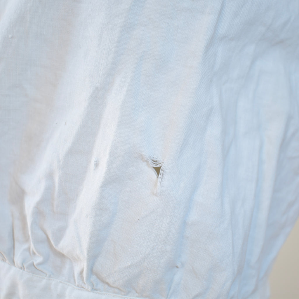 Antique Corset Cover with Detailed Crochet Yoke