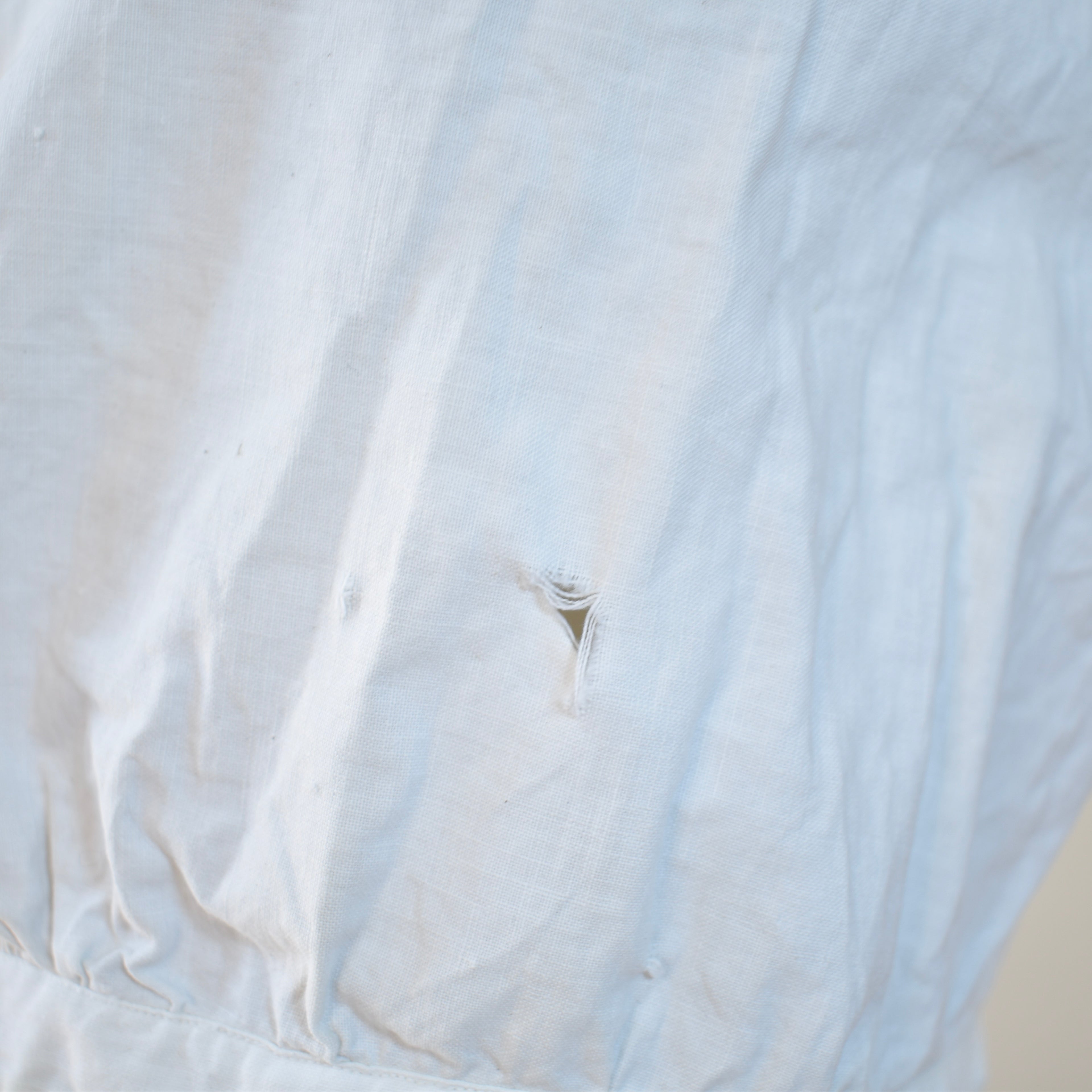 Antique Corset Cover with Detailed Crochet Yoke