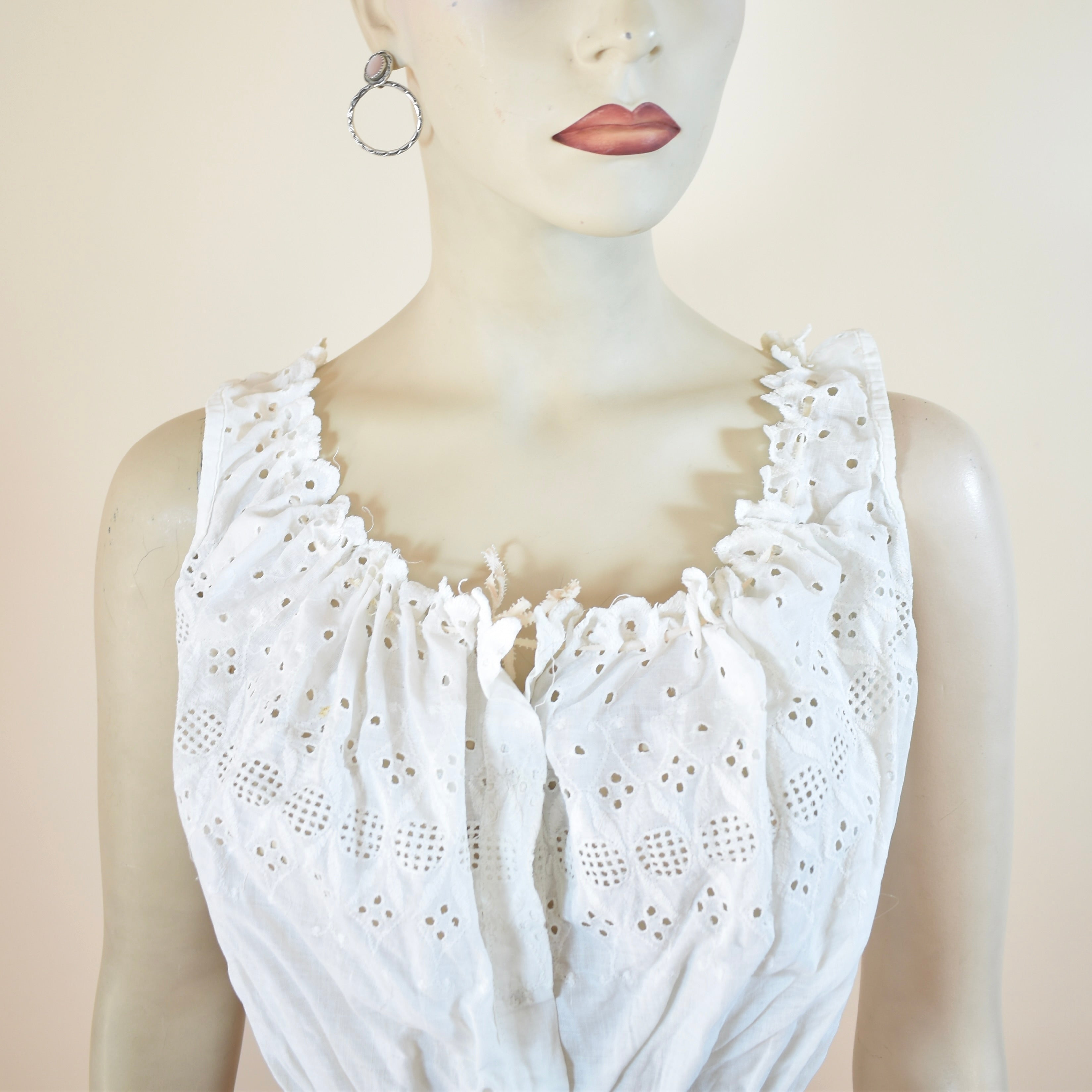 Antique Corset Cover with Eyelet Details