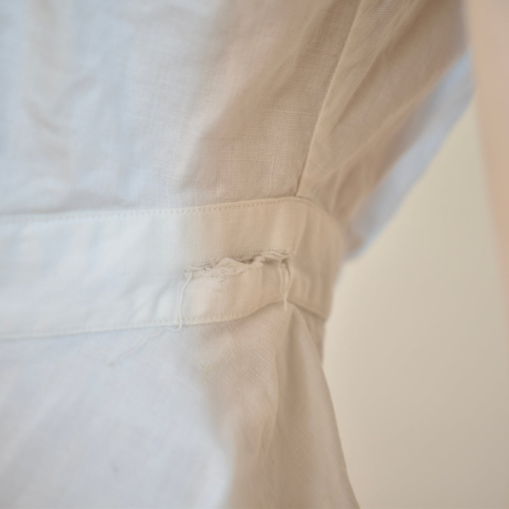 Antique Corset Cover with Detailed Crochet Yoke