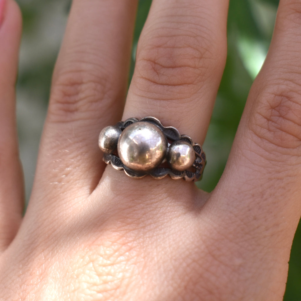 Three Domes Fred Harvey Ring 1940’s-50’s