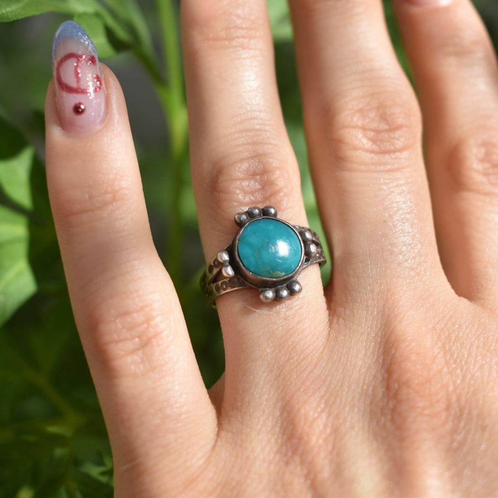 Fred Harvey era Turquoise Ring (c. 1940's-50's)