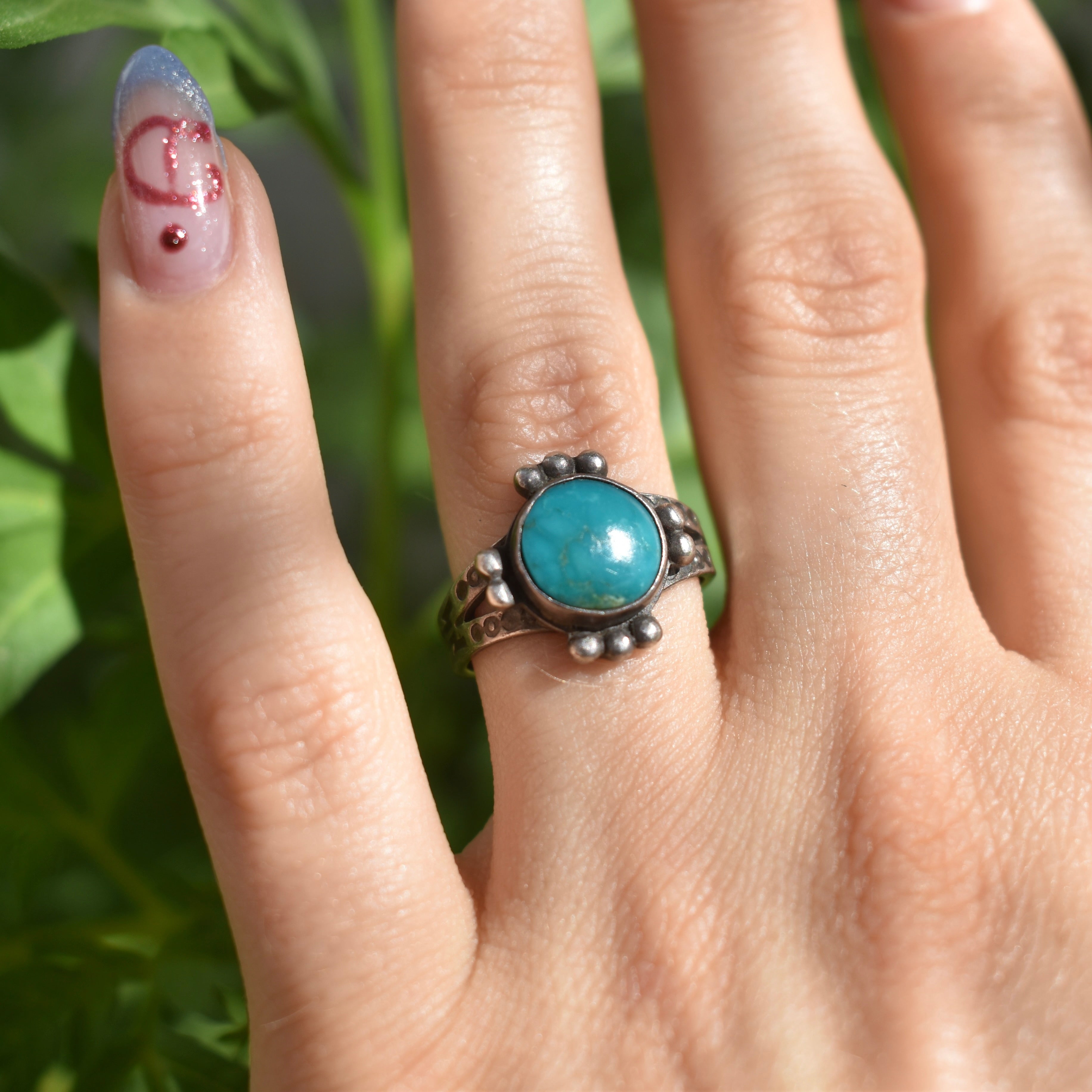 Fred Harvey era Turquoise Ring (c. 1940's-50's)
