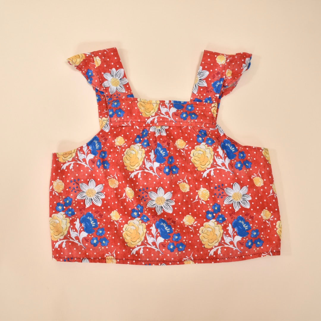 1970s Homemade Floral Top