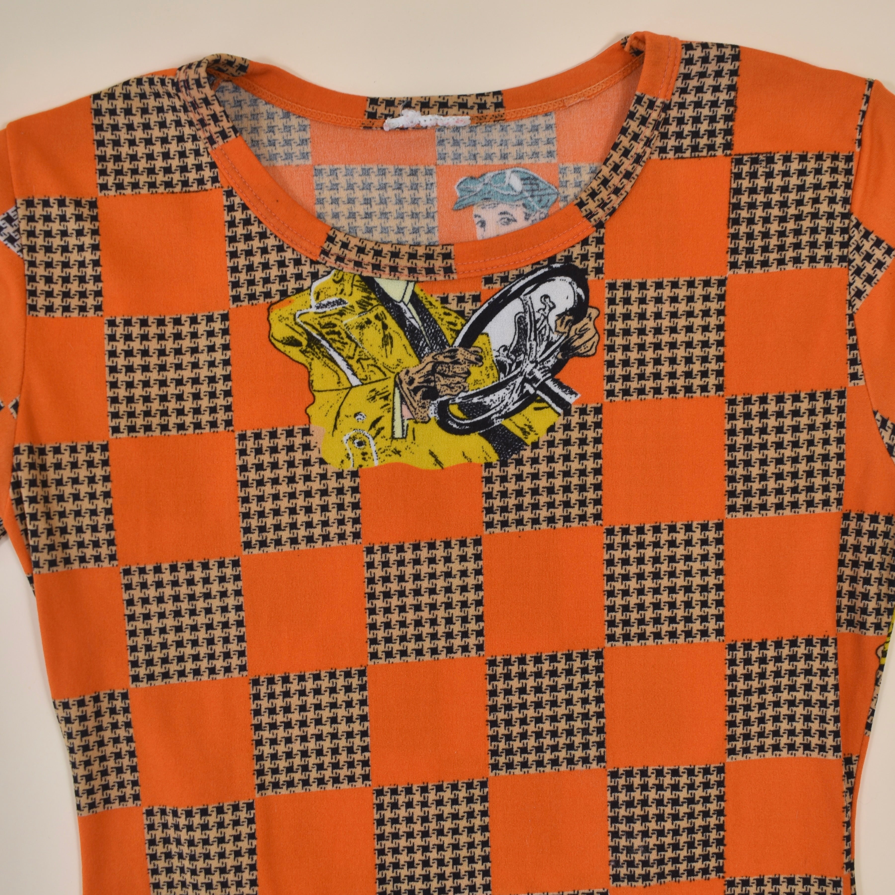 1960's graphic nylon t-shirt