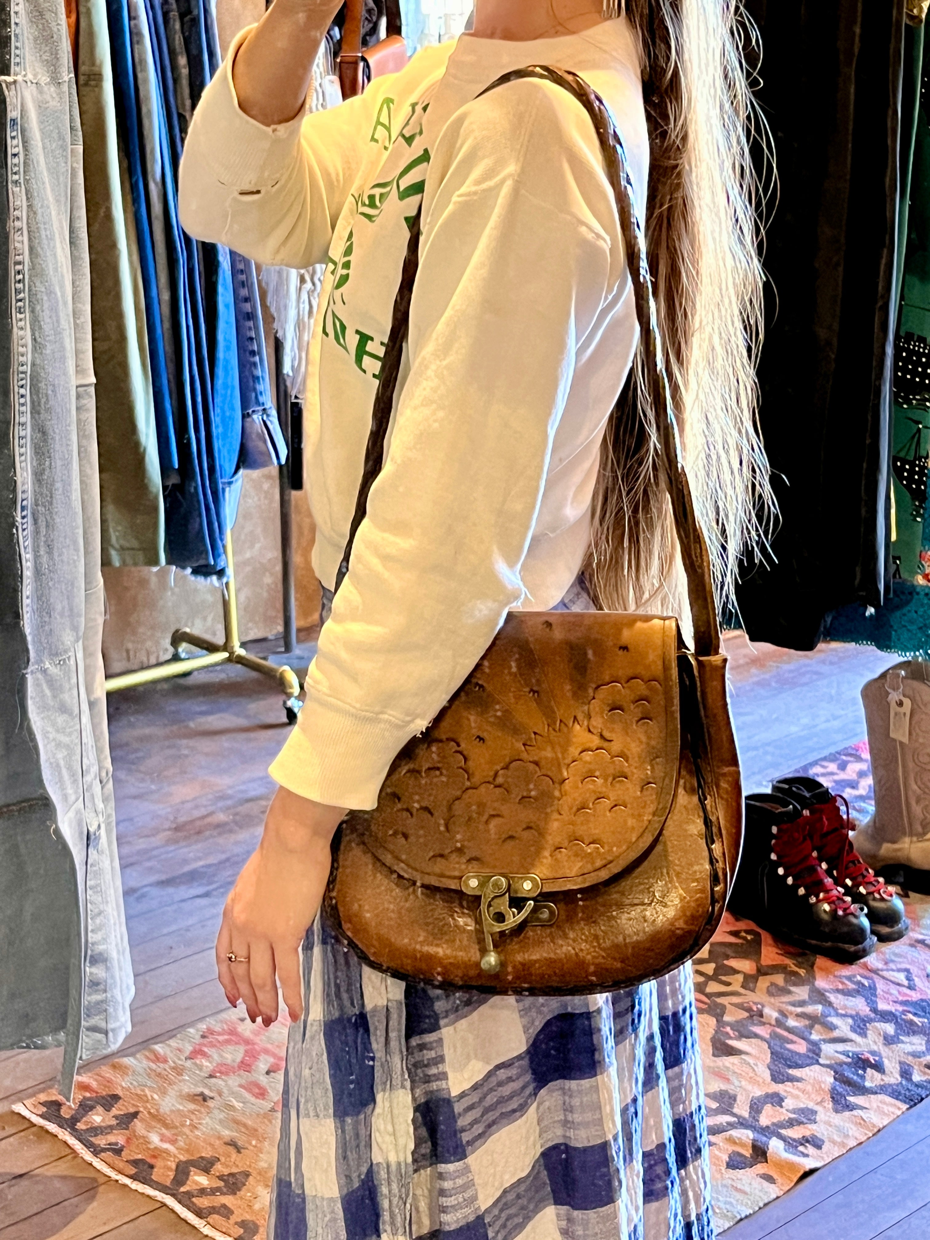 1970s Tooled Leather Purse