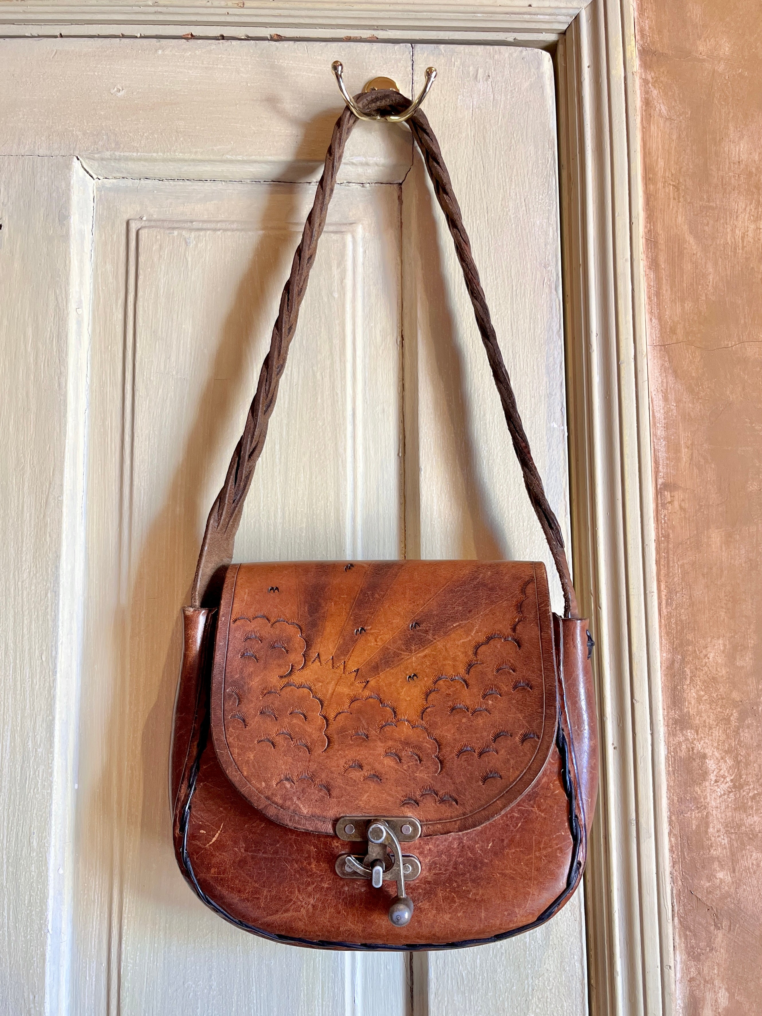 1970s Tooled Leather Purse