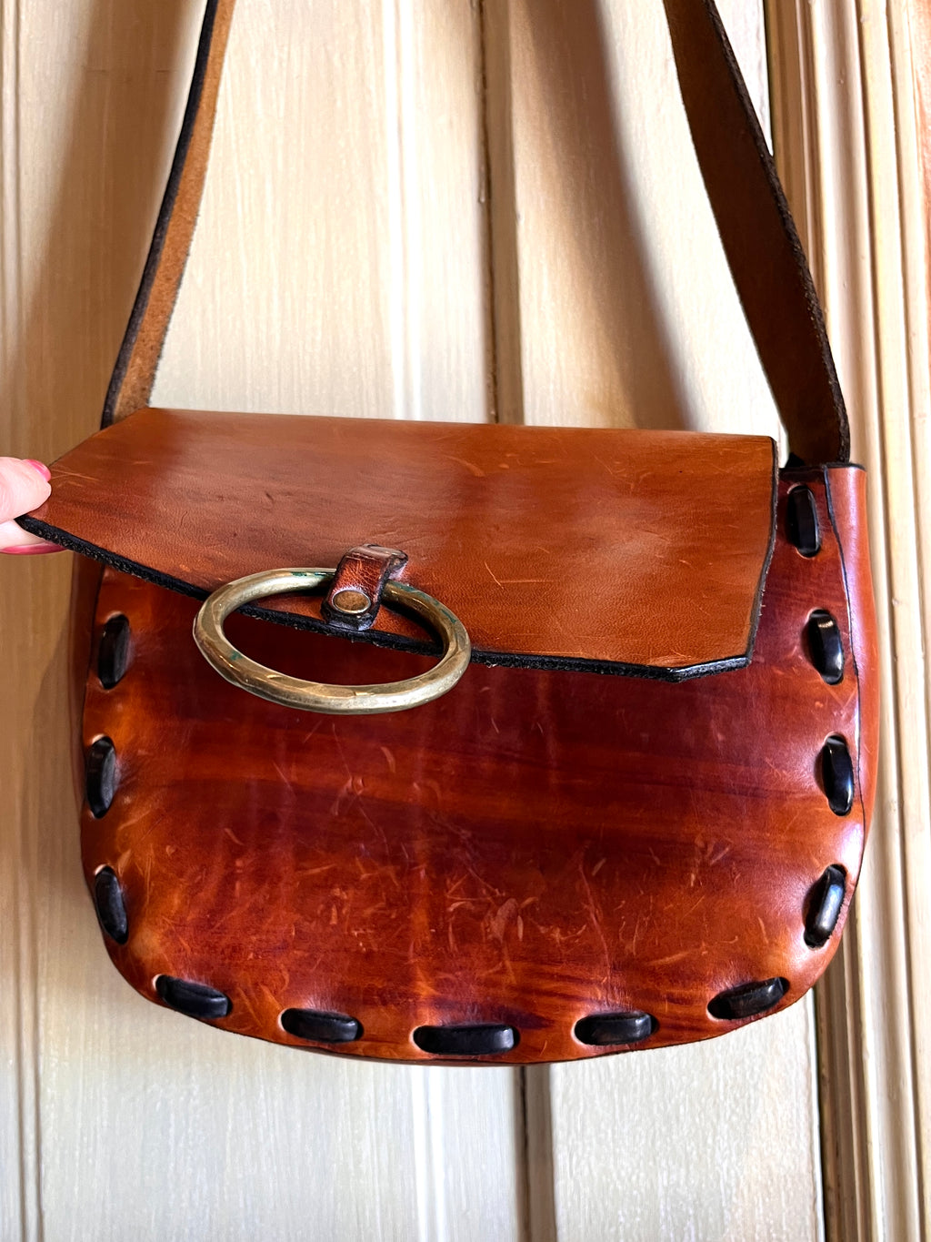 1970s Tooled Leather Purse
