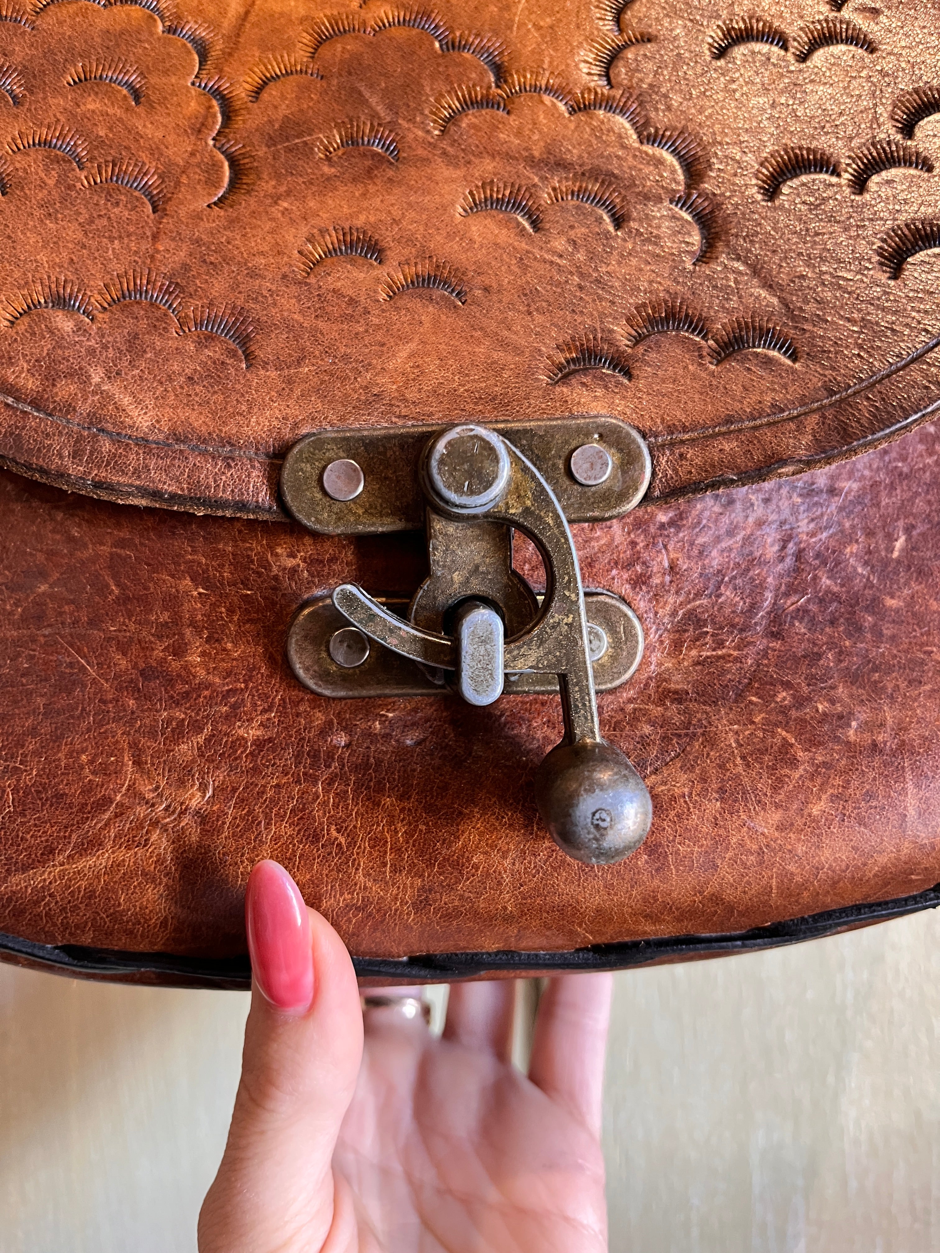 1970s Tooled Leather Purse